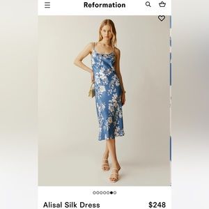 Reformation Alisal silk dress
